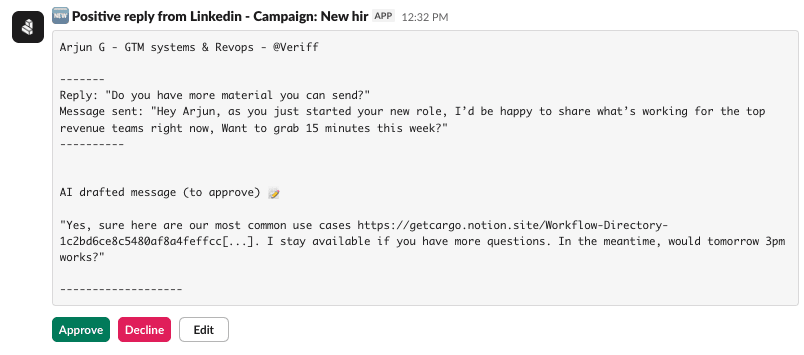 Slack Agent - Human in the loop
